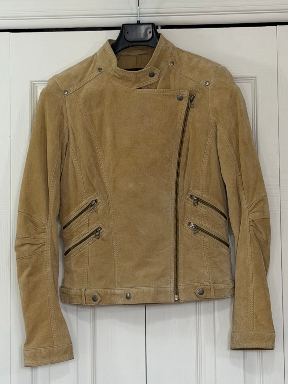 Danier Genuine Suede Biker Jacket